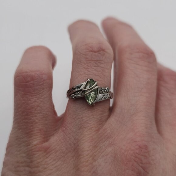 Size 6.5 Sterling Silver Ashley 2012 Quartz Gem Class Ring Ring A2378 - Picture 5 of 9